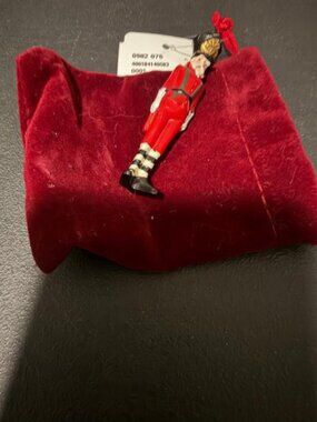 Mackenzie Childs 3" Tall Toyland Ornament Childs Mini Nutcracker New